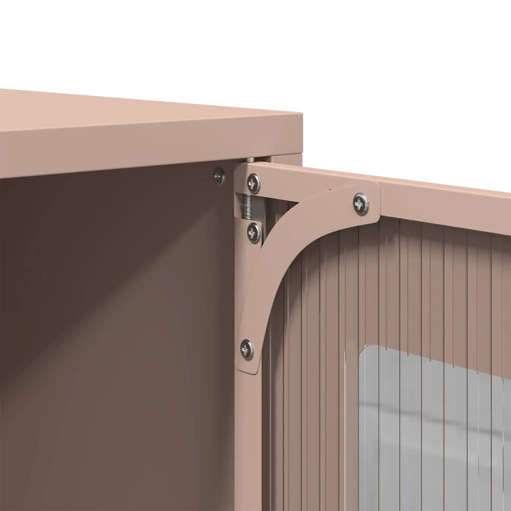 Bedside Cabinet Pink 36x39x60.5 cm Cold-rolled Steel