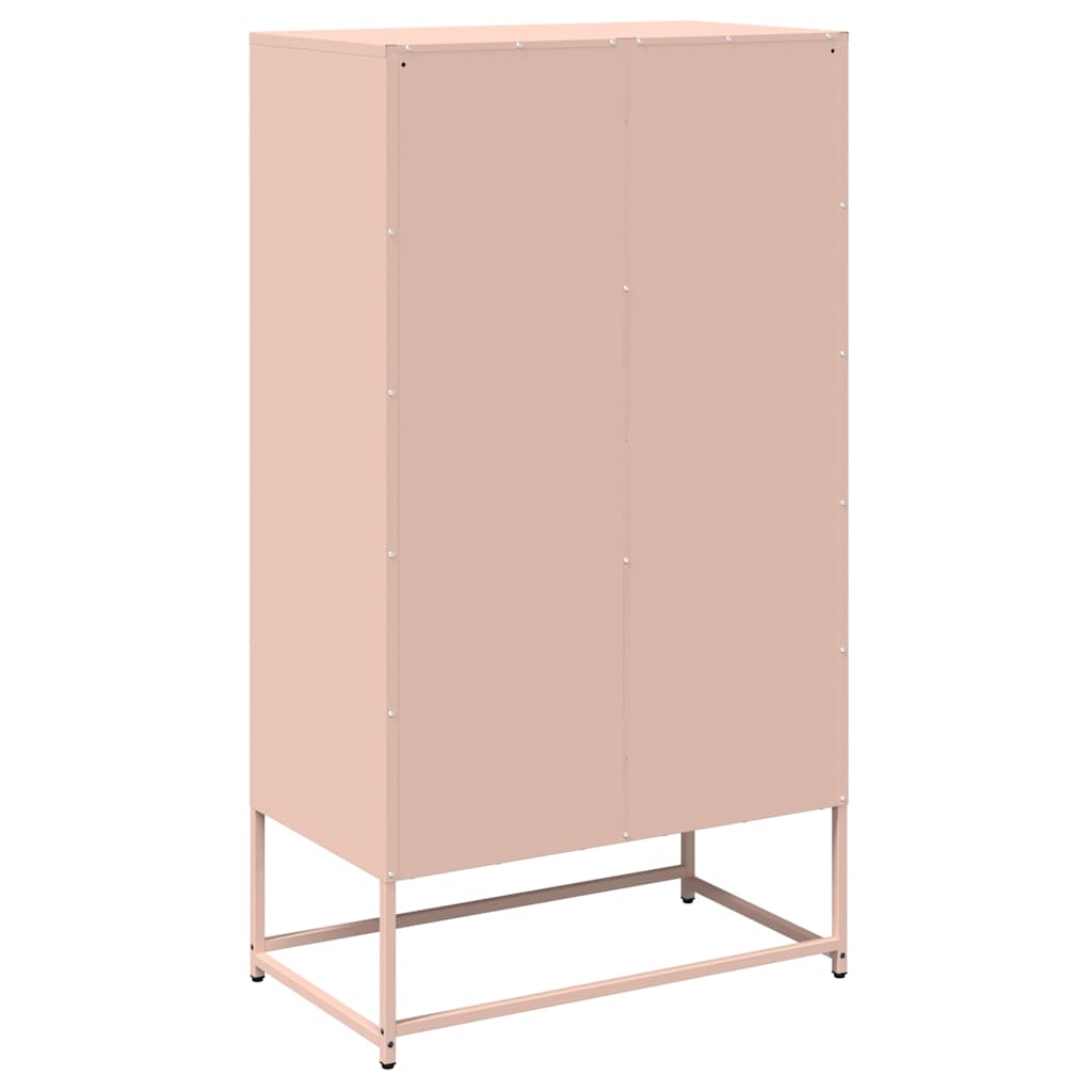 Highboard Pink 68x39x123 cm Steel