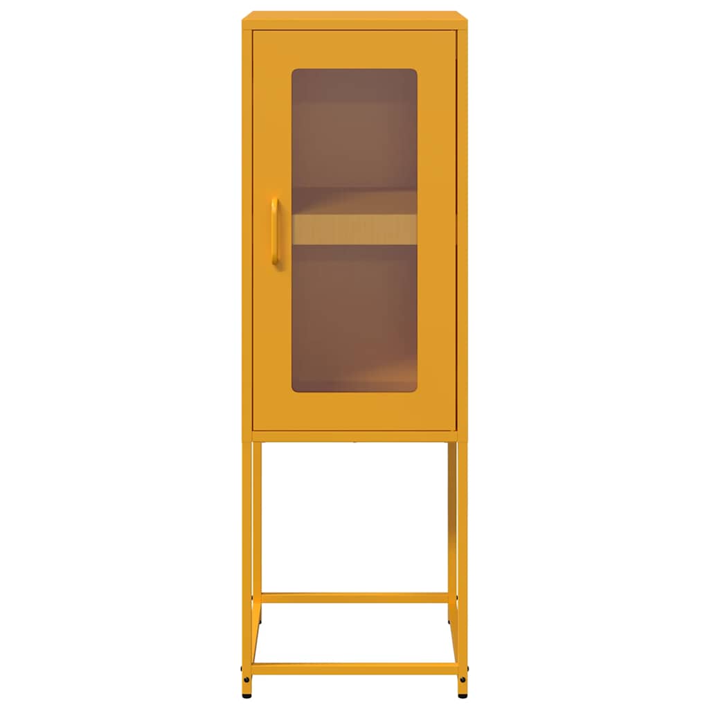 Sideboard Mustard Yellow 36x39x107 cm Cold-rolled Steel