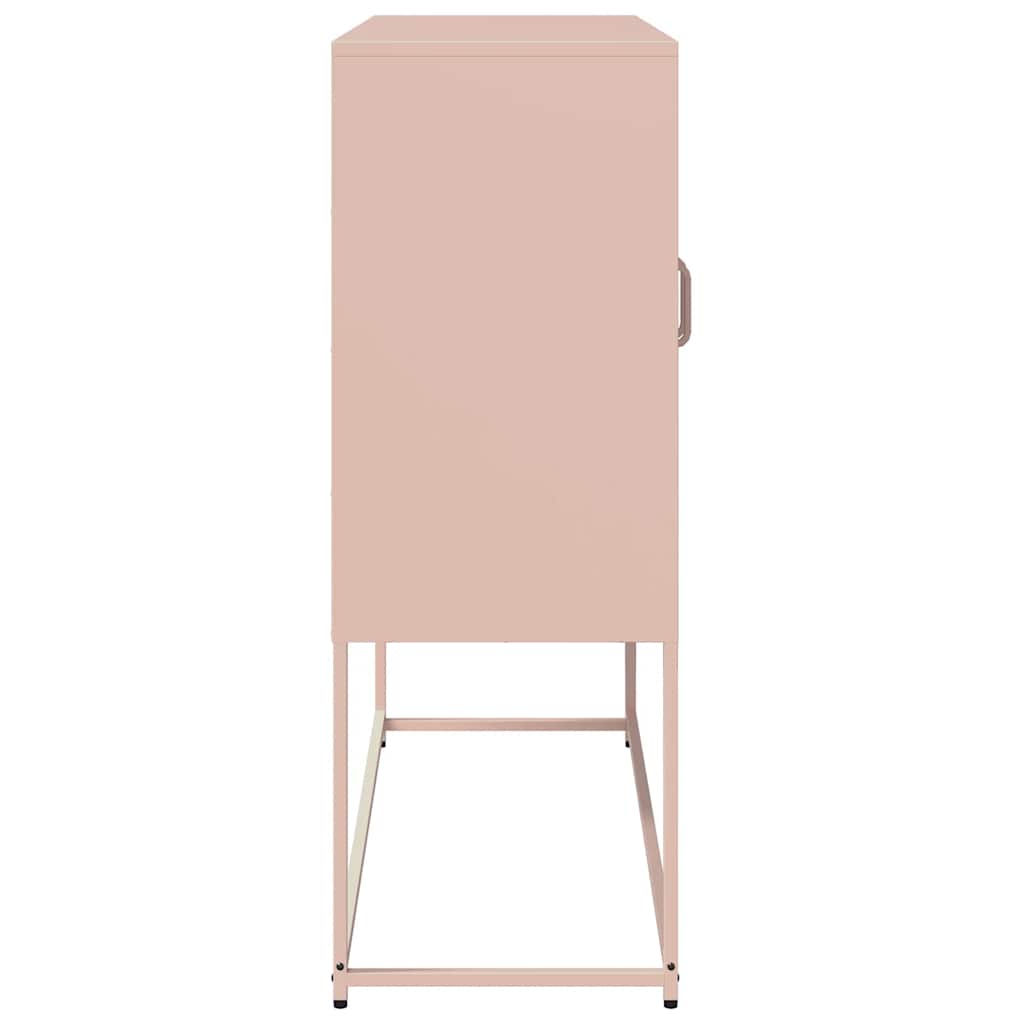 Sideboard Pink 100.5x39x107 cm Cold-rolled Steel