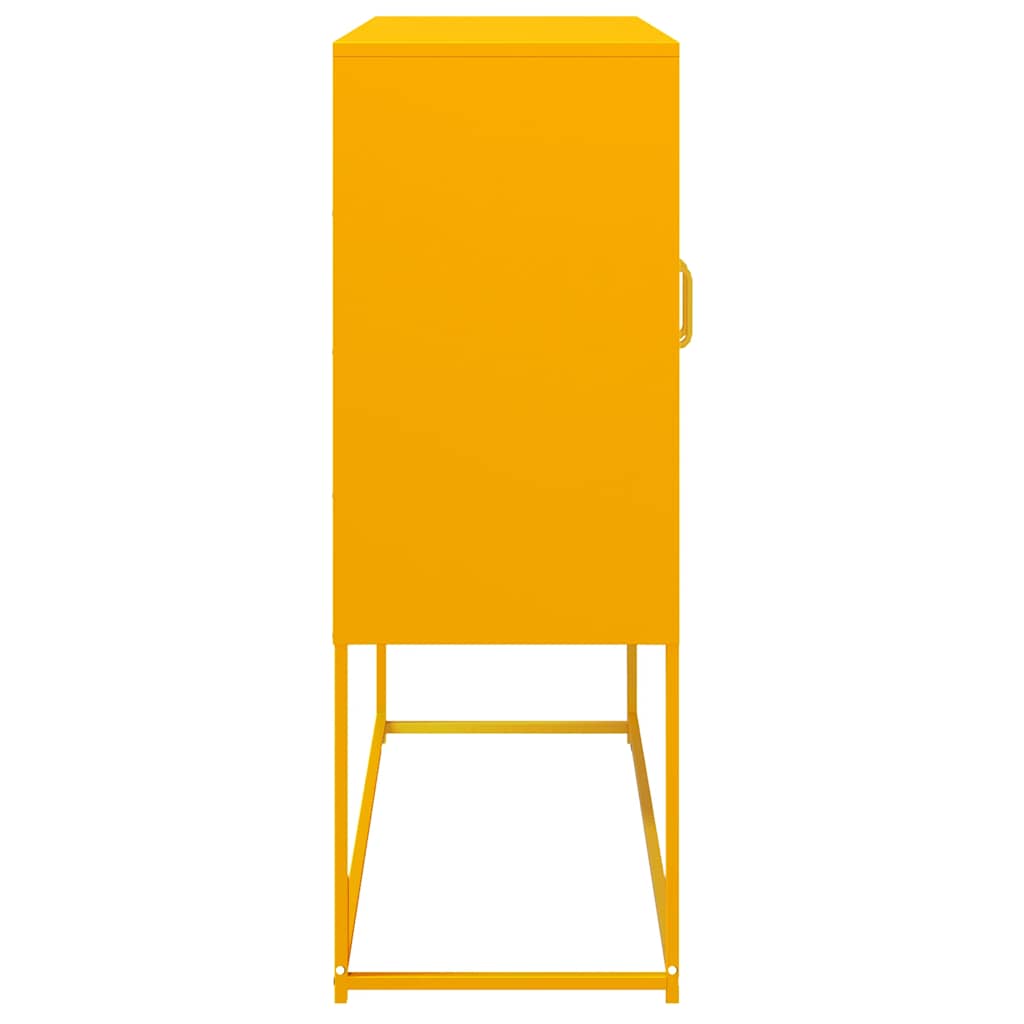 Sideboard Mustard Yellow 100.5x39x107 cm Cold-rolled Steel