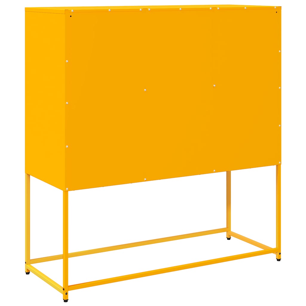 Sideboard Mustard Yellow 100.5x39x107 cm Cold-rolled Steel