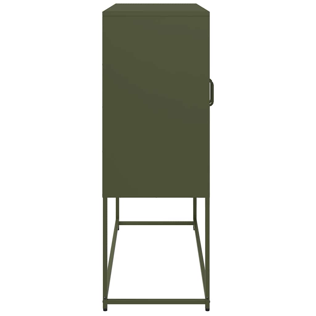 Sideboard Olive Green 100.5x39x107 cm Cold-rolled Steel