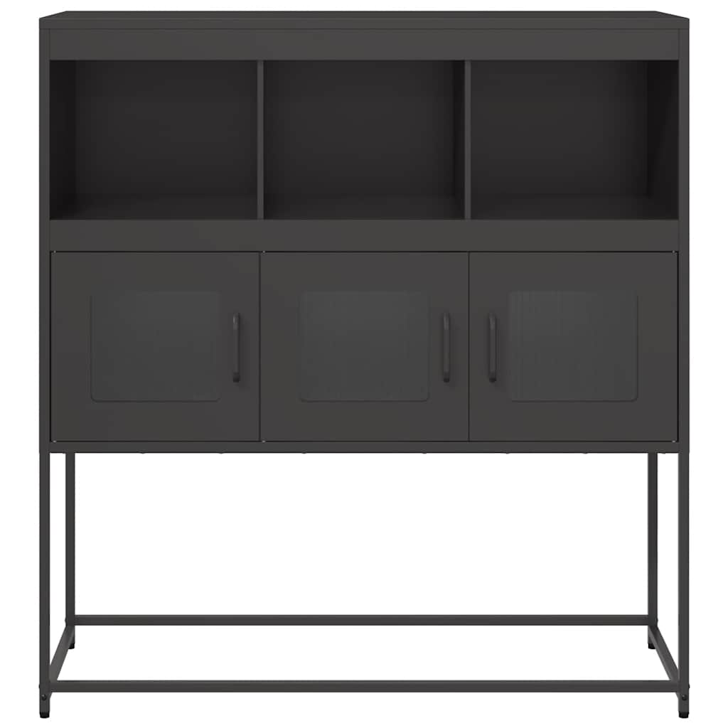 Sideboard Black 100.5x39x107 cm Cold-rolled Steel