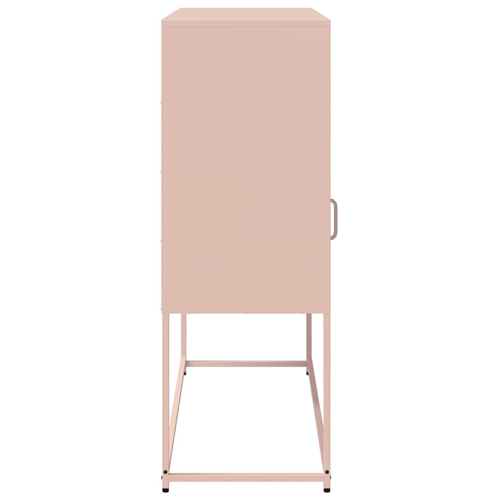 Sideboard Pink 100.5x39x107 cm Cold-rolled Steel