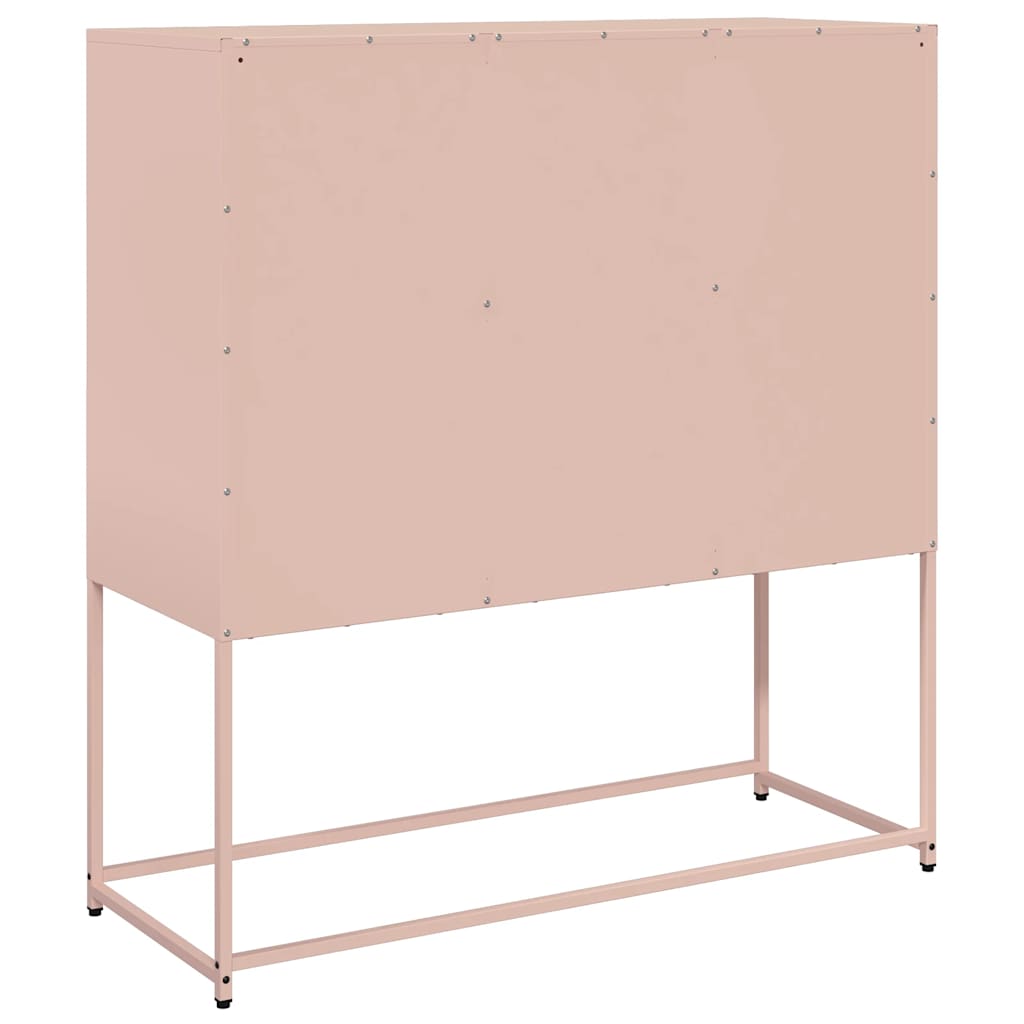 Sideboard Pink 100.5x39x107 cm Cold-rolled Steel
