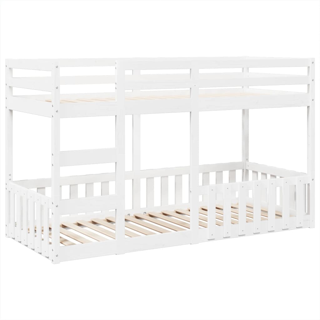 Bunk Bed White 80x200 cm Solid Wood Pine