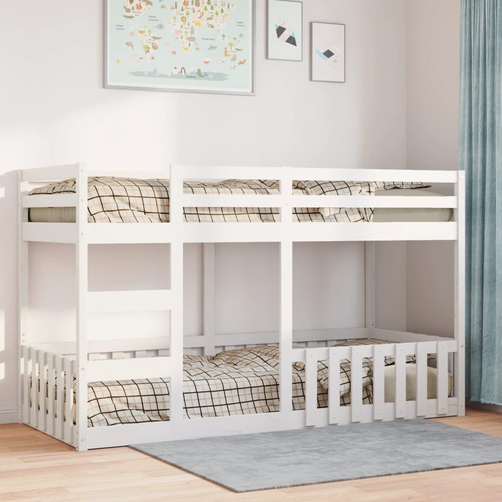 Bunk Bed White 80x200 cm Solid Wood Pine