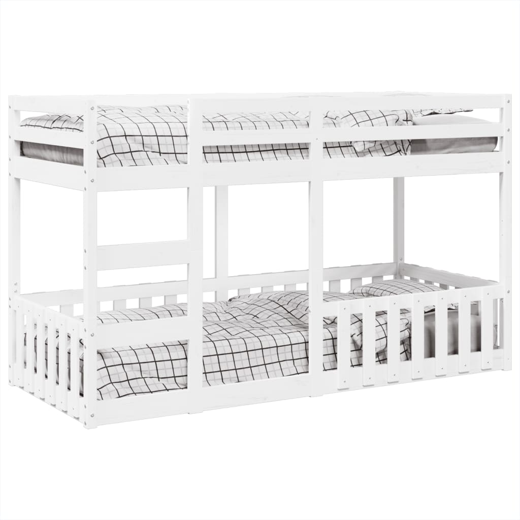 Bunk Bed White 80x200 cm Solid Wood Pine