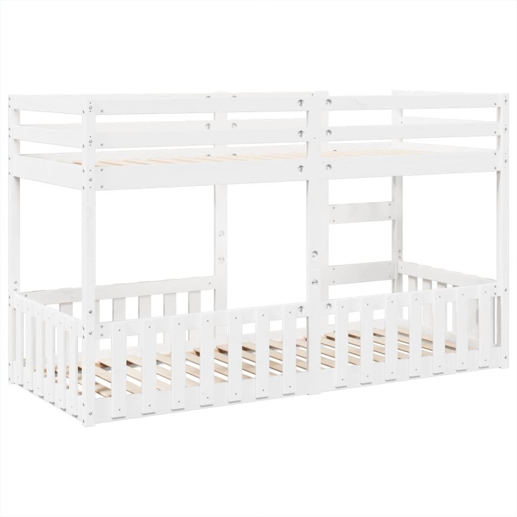 Bunk Bed White 80x200 cm Solid Wood Pine