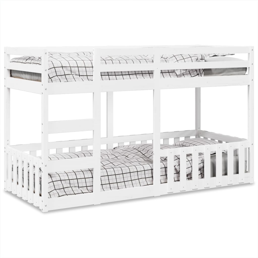 Bunk Bed White 80x200 cm Solid Wood Pine