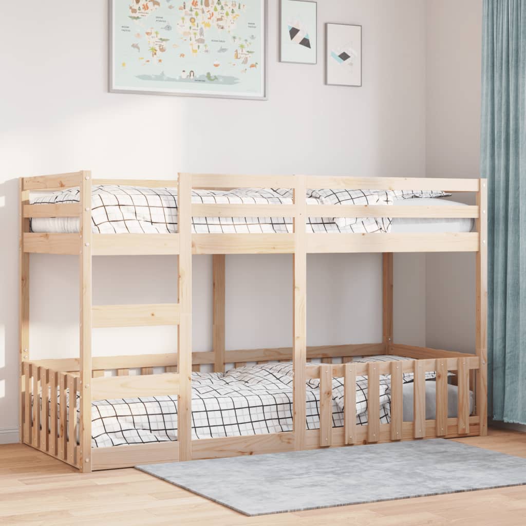 Bunk Bed 90x200 cm Solid Wood Pine