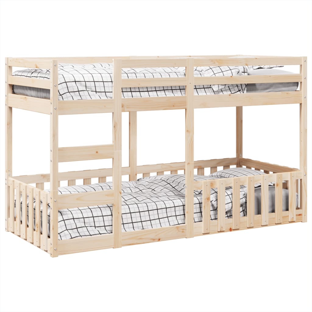 Bunk Bed 90x200 cm Solid Wood Pine