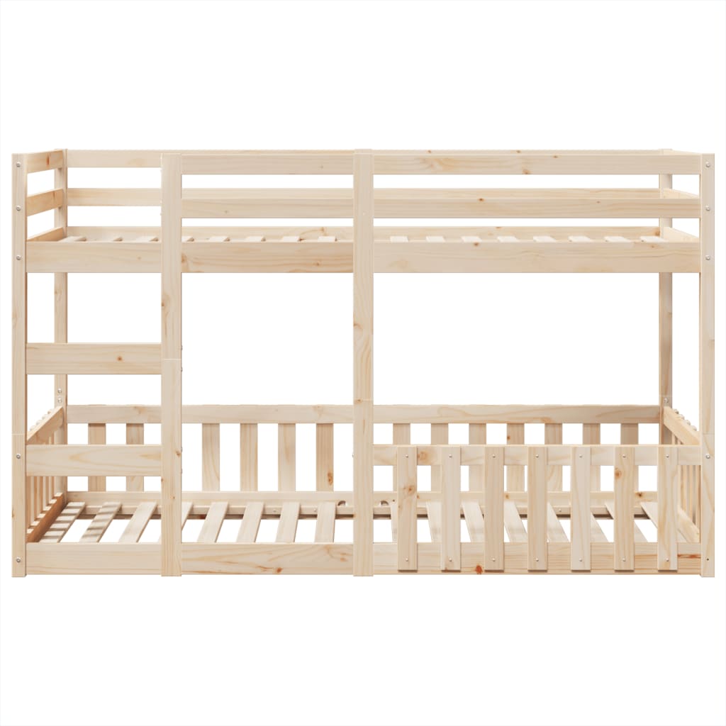 Bunk Bed 90x200 cm Solid Wood Pine