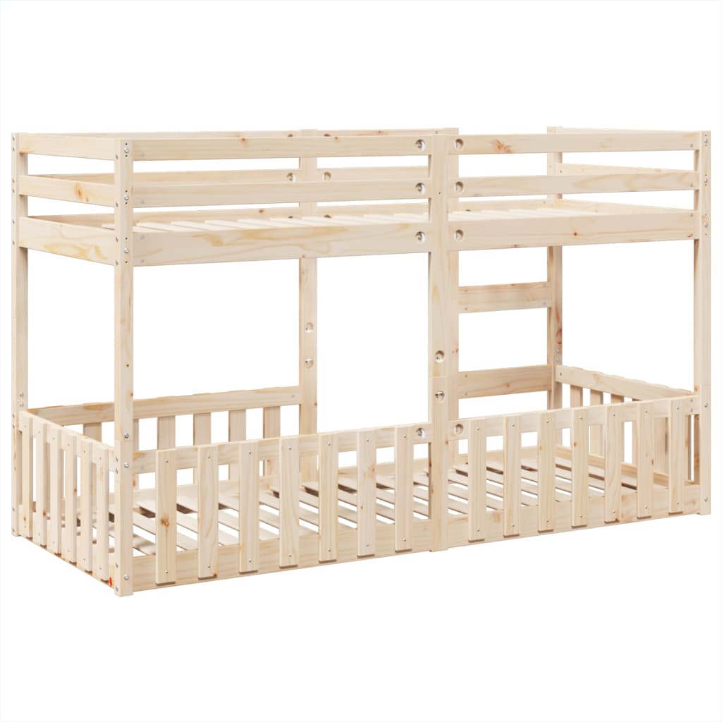 Bunk Bed 90x200 cm Solid Wood Pine