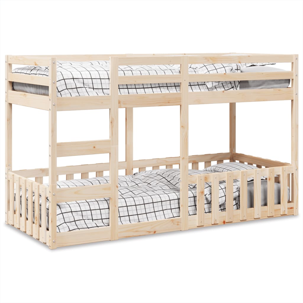 Bunk Bed 90x200 cm Solid Wood Pine