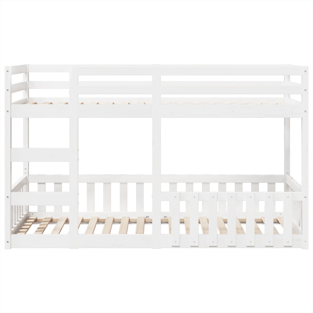 Bunk Bed White 90x200 cm Solid Wood Pine