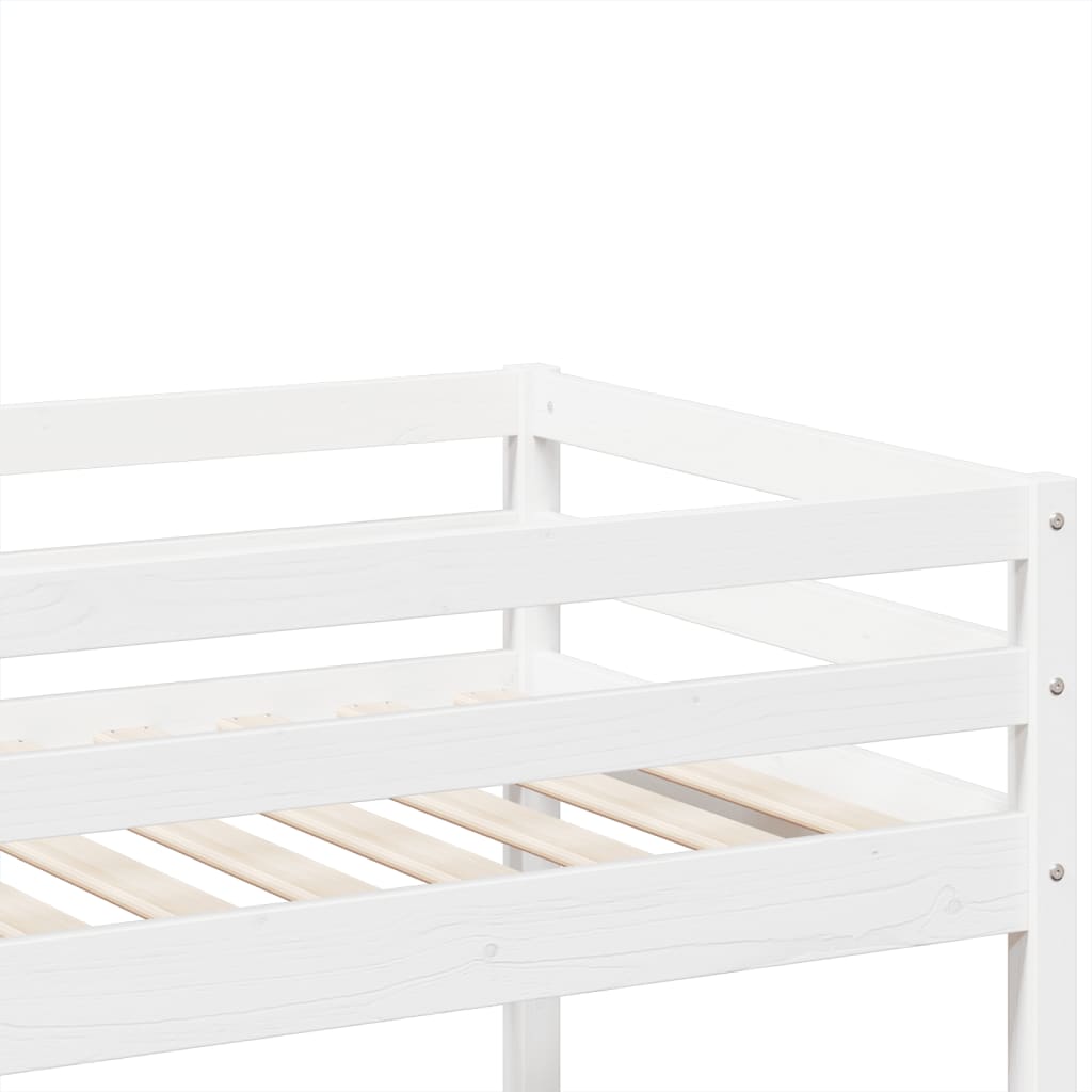 Bunk Bed White 90x200 cm Solid Wood Pine