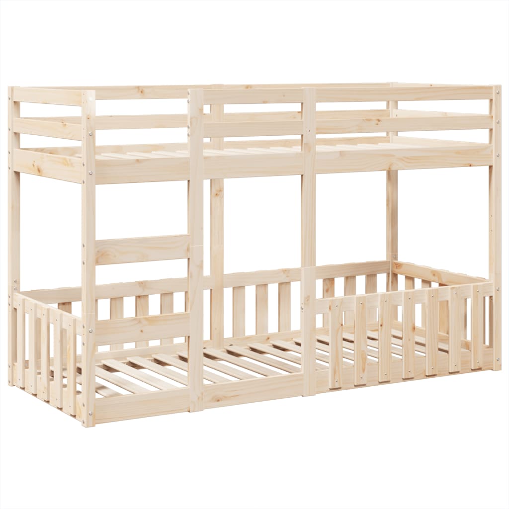 Bunk Bed 90x190 cm Solid Wood Pine