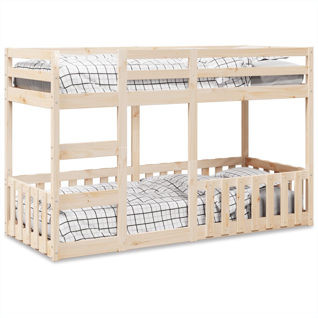 Bunk Bed 90x190 cm Solid Wood Pine