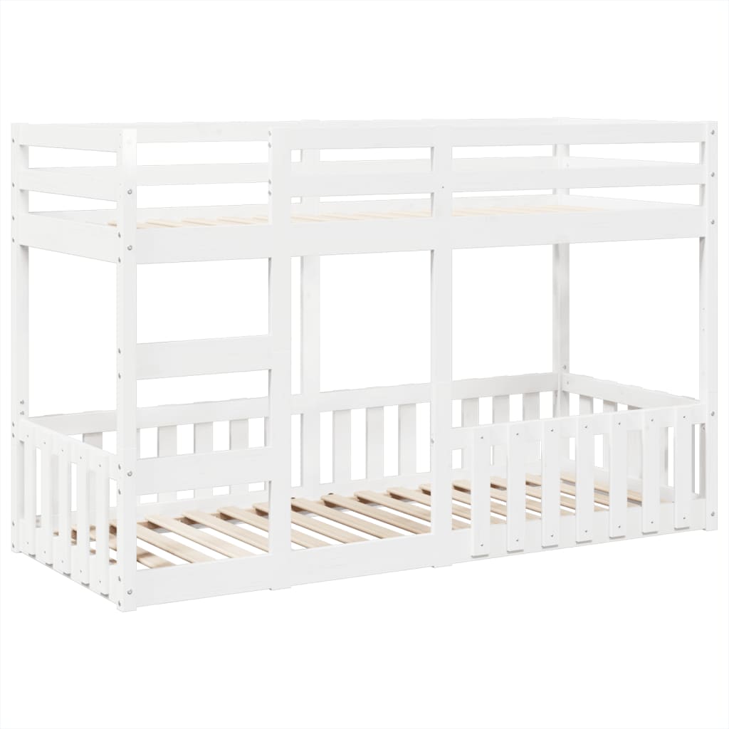 Bunk Bed White 90x190 cm Solid Wood Pine