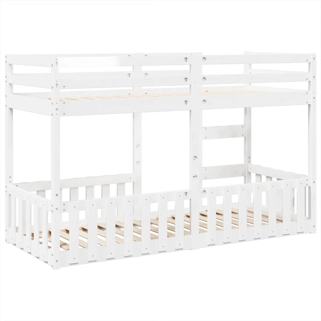 Bunk Bed White 90x190 cm Solid Wood Pine