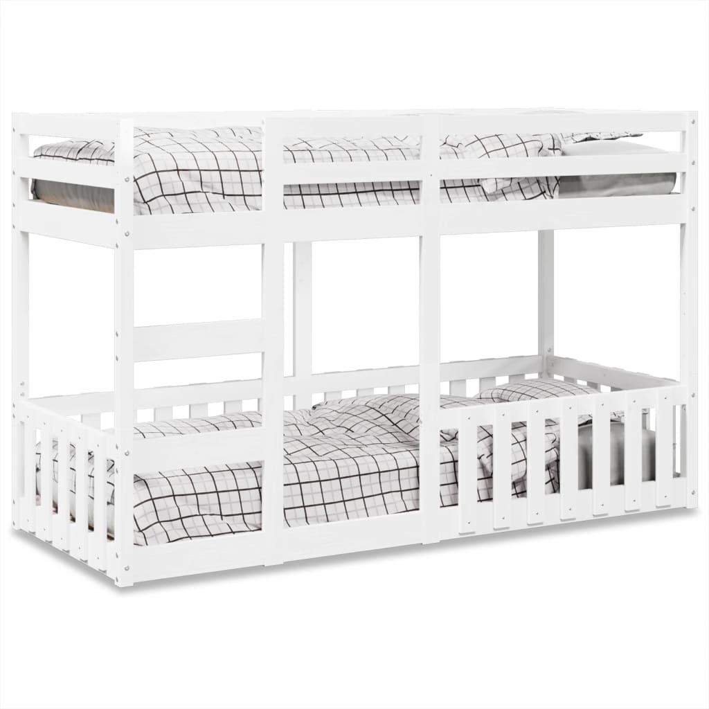 Bunk Bed White 90x190 cm Solid Wood Pine
