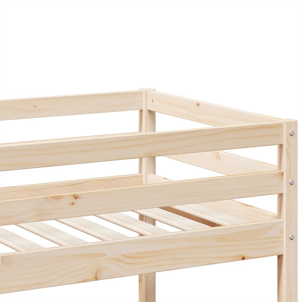 Bunk Bed 75x190 cm Solid Wood Pine