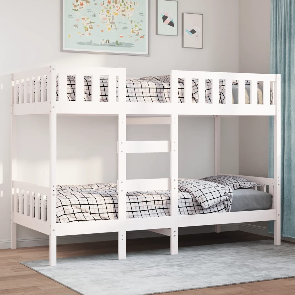 Bunk Bed White 80x200 cm Solid Wood Pine