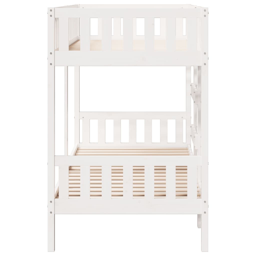 Bunk Bed White 80x200 cm Solid Wood Pine