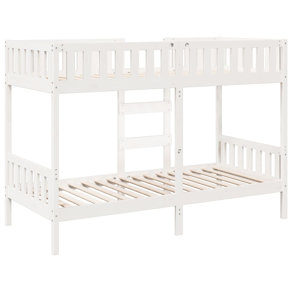 Bunk Bed White 80x200 cm Solid Wood Pine