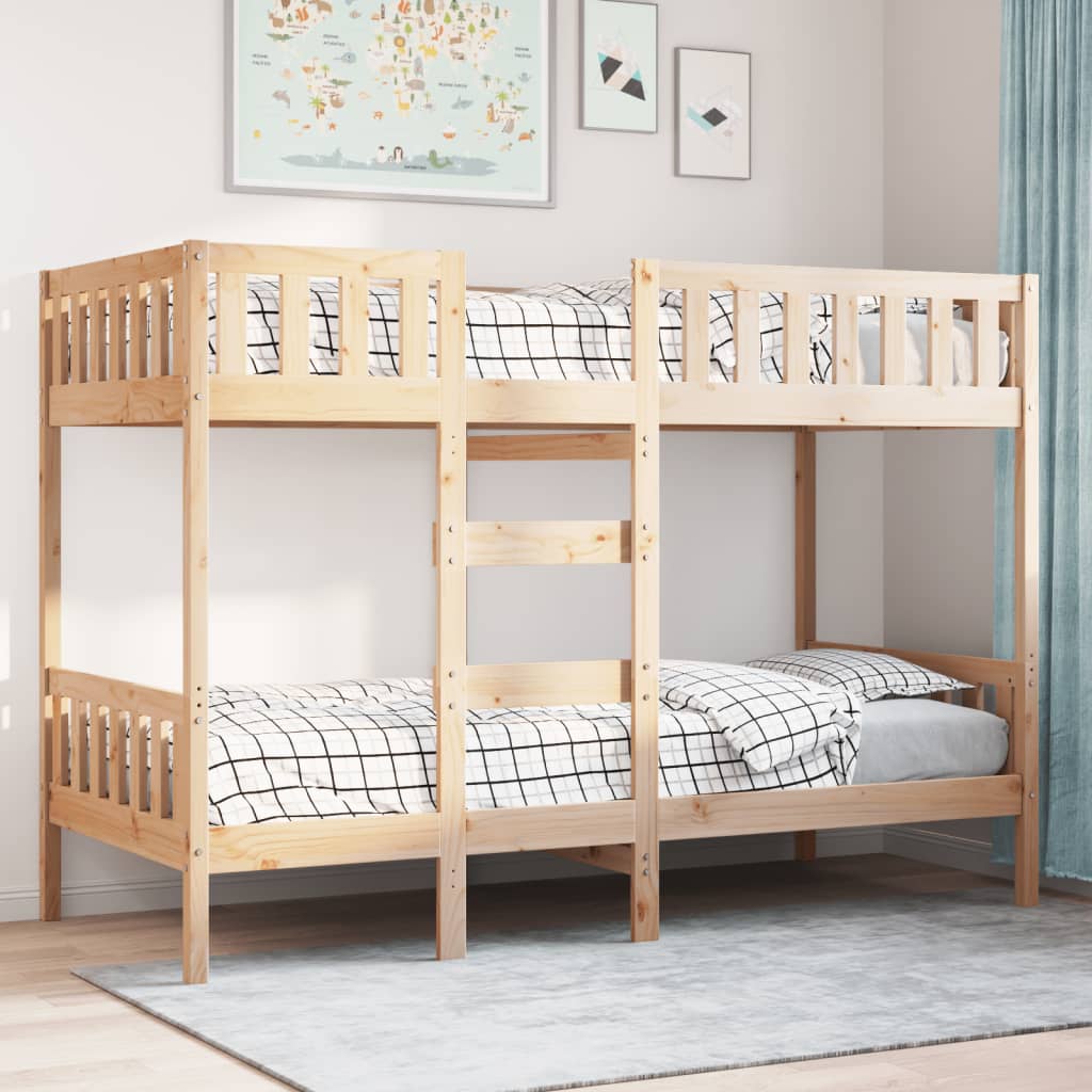 Bunk Bed 90x200 cm Solid Wood Pine