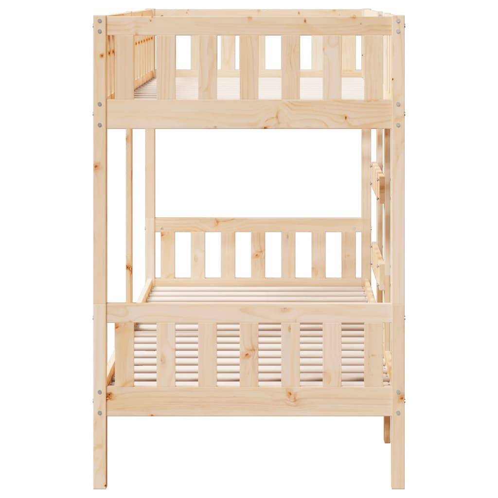 Bunk Bed 90x190 cm Solid Wood Pine