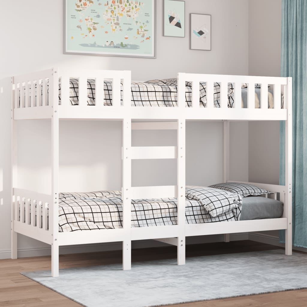 Bunk Bed White 90x190 cm Solid Wood Pine