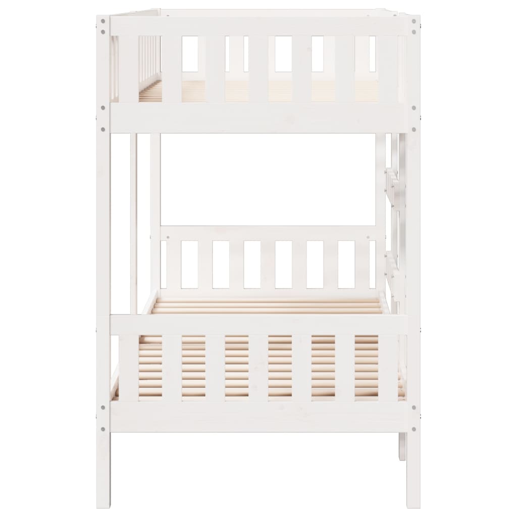 Bunk Bed White 90x190 cm Solid Wood Pine