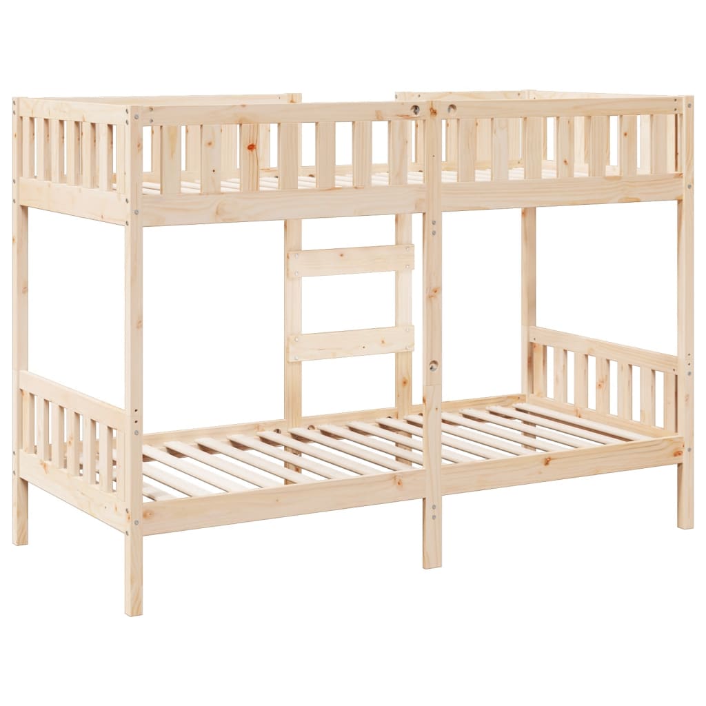 Bunk Bed 75x190 cm Solid Wood Pine