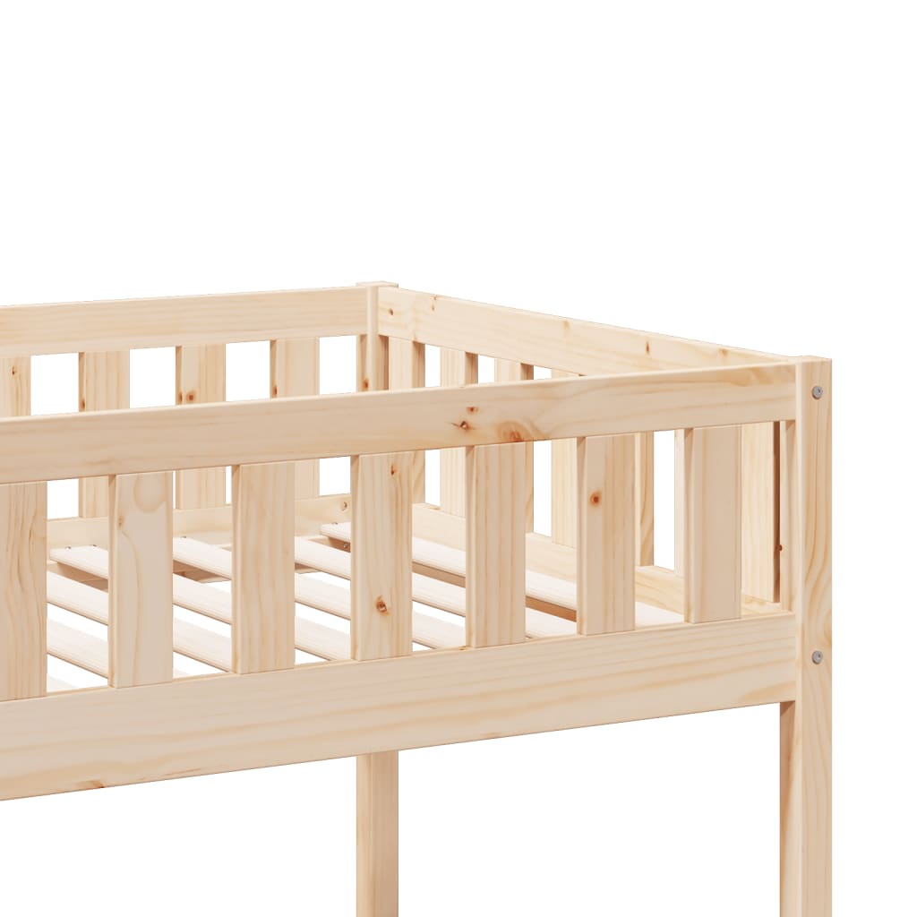 Bunk Bed 75x190 cm Solid Wood Pine