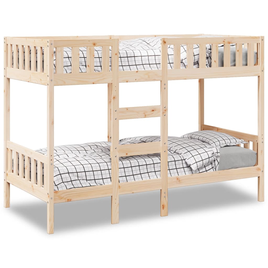 Bunk Bed 75x190 cm Solid Wood Pine