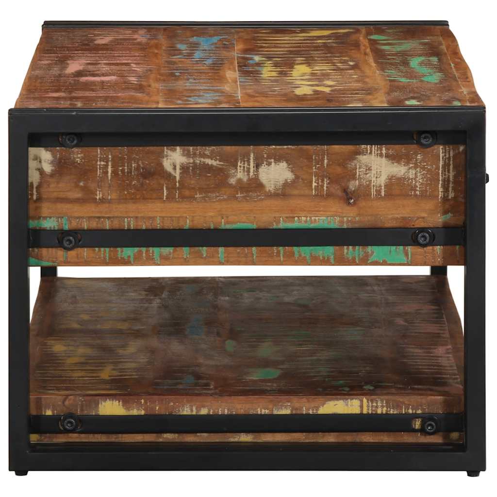 Coffee Table Multicolour 90x50x38 cm Solid Wood Reclaimed