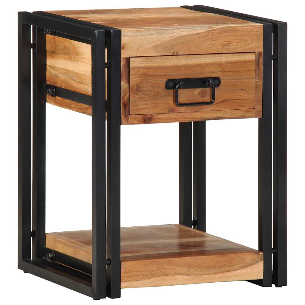 Bedside Cabinet Brown 40 x 35 x 50 cm Solid acacia wood