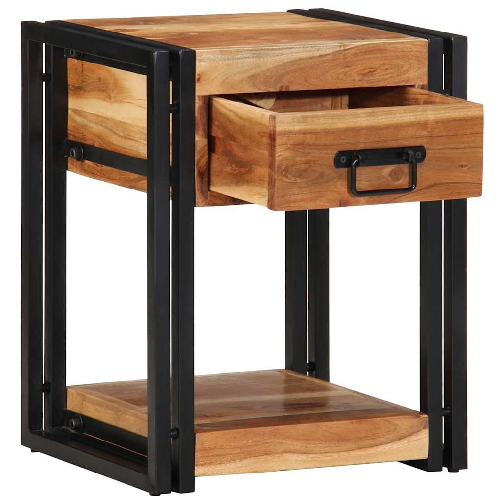 Bedside Cabinet 2 pcs Brown 40 x 35 x 50 cm Solid acacia wood