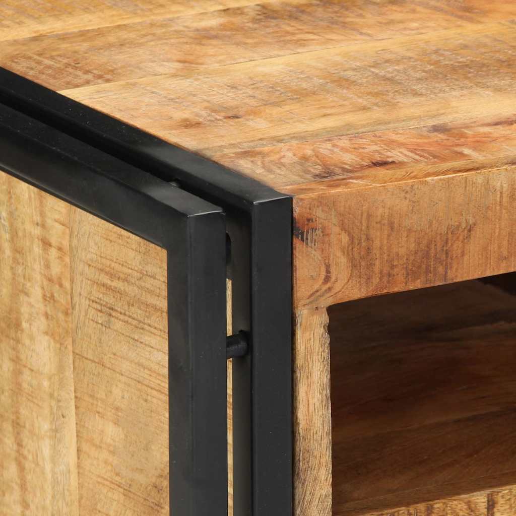 Bedside Cabinet 40x40x59 cm Solid Rough Wood Mango