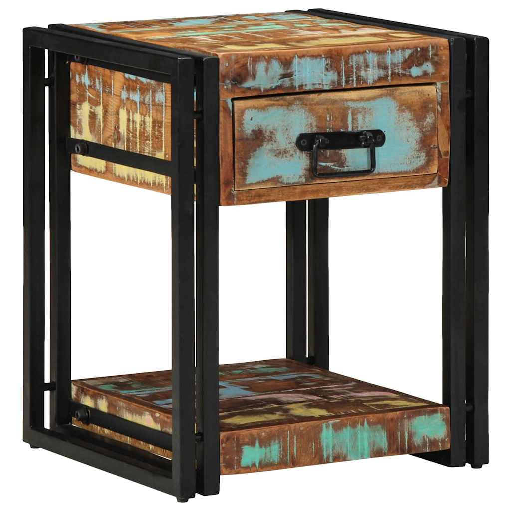 Bedside Cabinet with Drawer Multicolour 40 x 40 x 50 cm