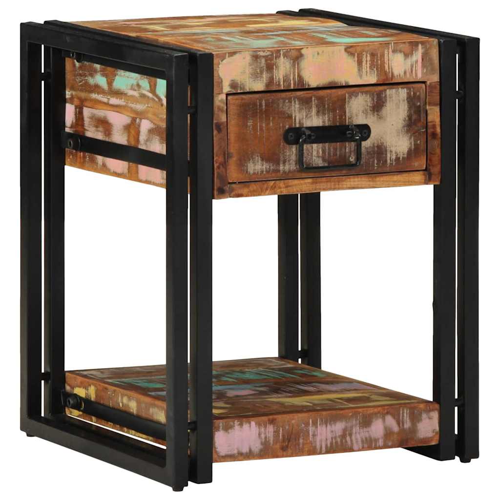 Bedside Cabinet with Drawer Multicolour 40 x 40 x 50 cm