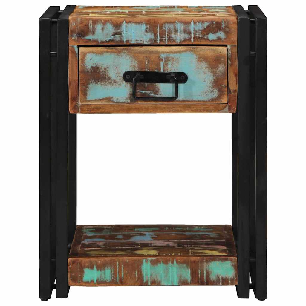 Bedside Cabinet with Drawer Multicolour 40 x 40 x 50 cm