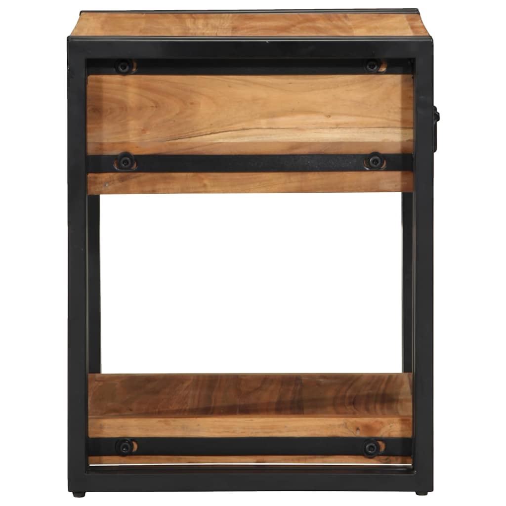 Bedside Cabinet 2 pcs Brown 40 x 40 x 50 cm Solid acacia wood