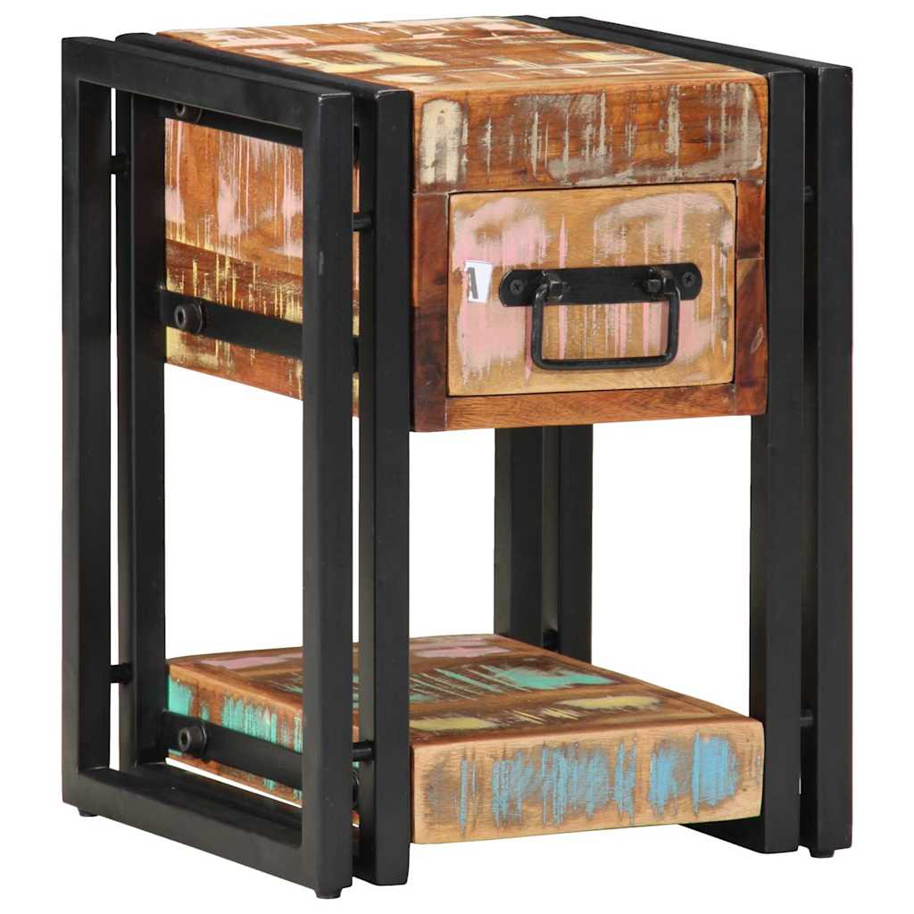 Bedside Cabinet with Drawer 2 pcs Multicolour 30 x 30 x 40 cm