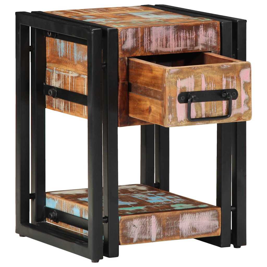 Bedside Cabinet with Drawer 2 pcs Multicolour 30 x 30 x 40 cm