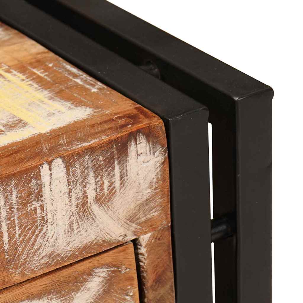 End Table Other 30 x 30 x 40 cm Solid reclaimed wood and Metal