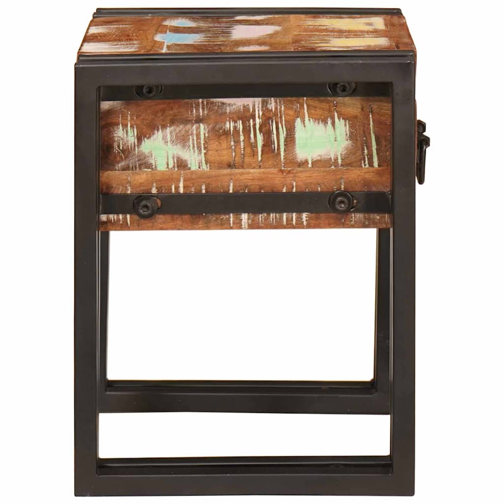 End Table Other 30 x 30 x 40 cm Solid reclaimed wood and Metal